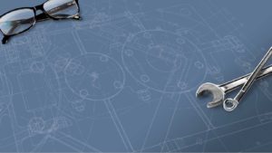 Blueprint with glasses and wrench - Quality CMMs image