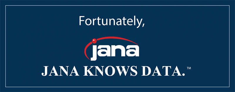 Fortunately, JANA KNOWS DATA