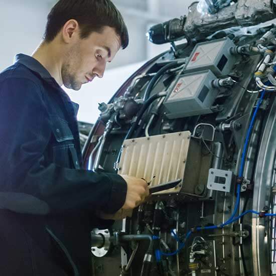 A JANA technician analyzes a clients current maintenance program to help update the data